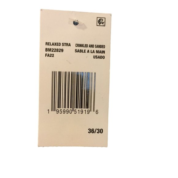 BUFFALO by David Bitton Men's 36/30 Relaxed Straight Stretch Leg Jeans Crinkled - Picture 6 of 6